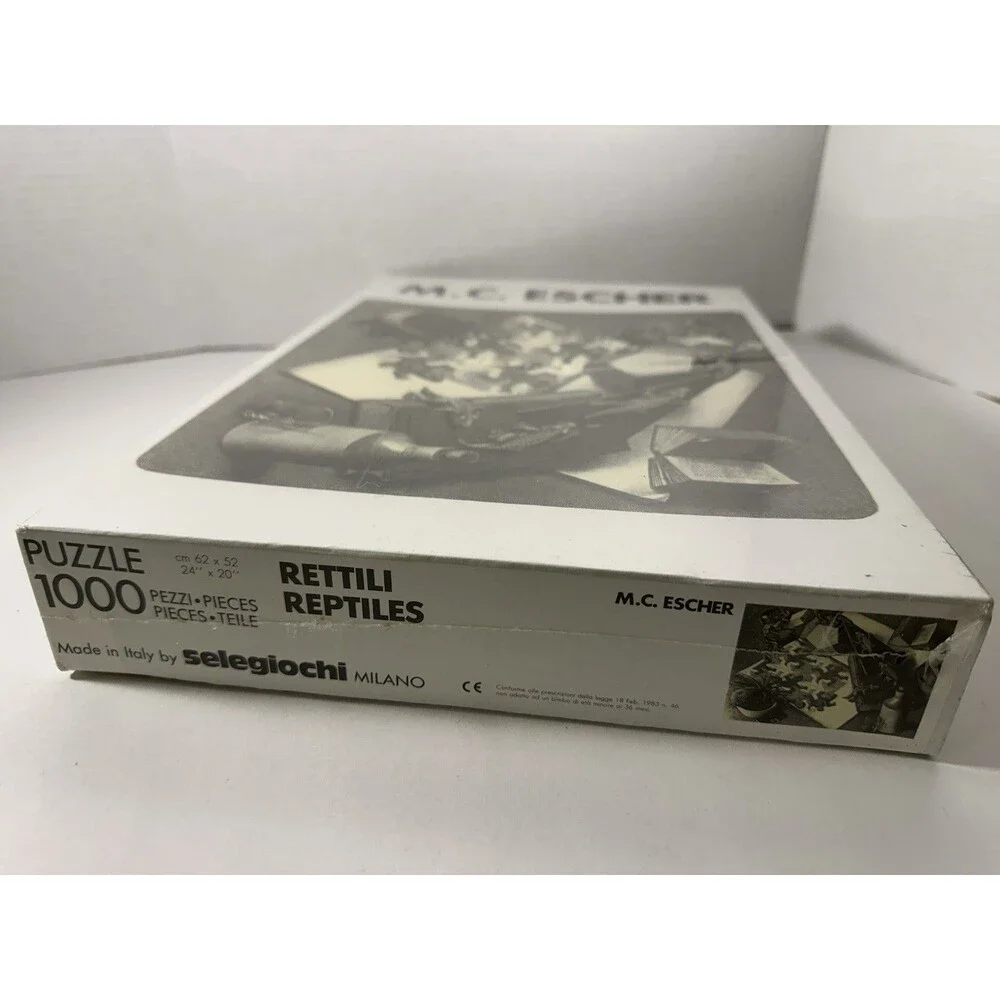 MC ESCHER Rettili  Reptiles 1,000 Piece Jigsaw Puzzle Selegiochi Milano Italy
